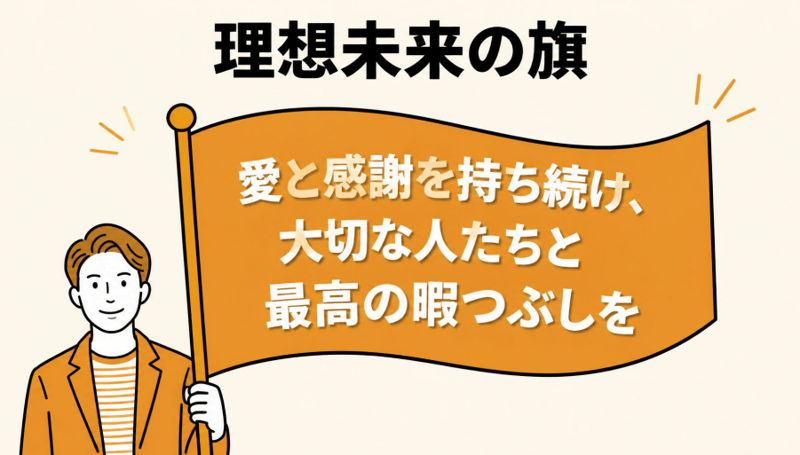 田代_理想未来の旗