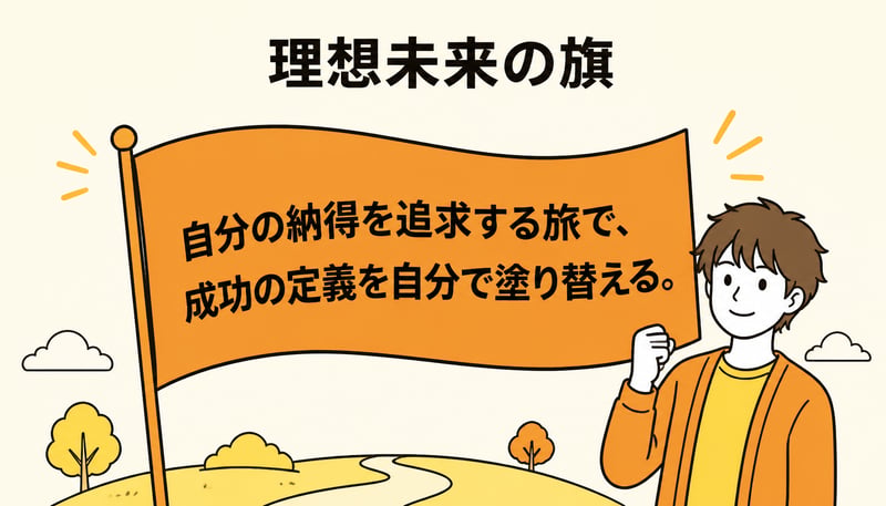 石渡諭_理想未来の旗 石渡諭_理想未来の旗